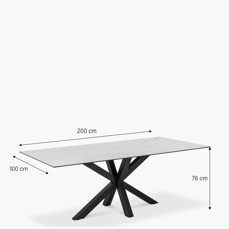MESA COMEDOR FORM DESIGN HEAVEN BLANCO METAL - 5