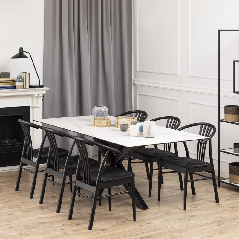 MESA COMEDOR FORM DESIGN HEAVEN BLANCO METAL - 6