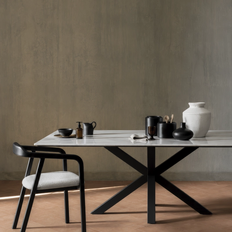 MESA COMEDOR FORM DESIGN HEAVEN BLANCO METAL - 8