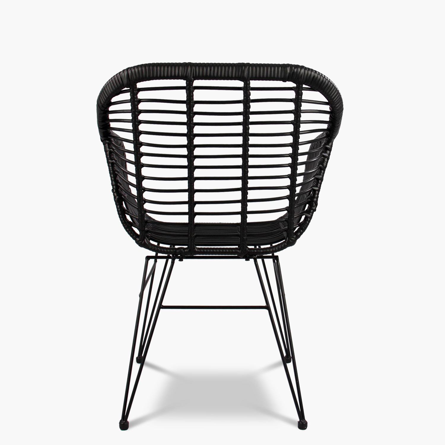 SILLA COMEDOR C/BRAZO TERRAZA RATAN CRETA NEGRO FORM - 5