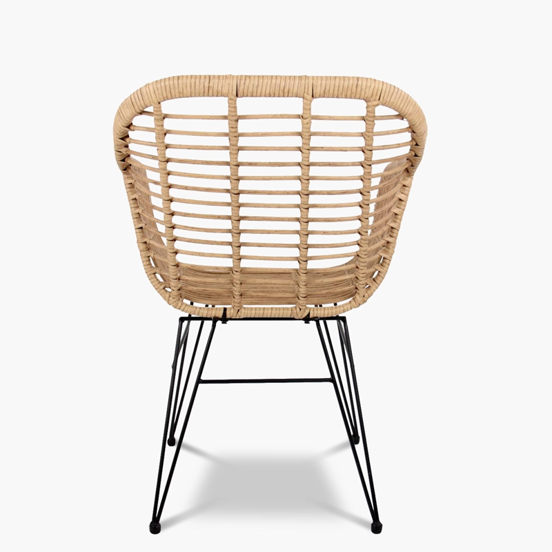 SILLA COMEDOR C/BRAZO TERRAZA RATAN CRETA FORM - 5