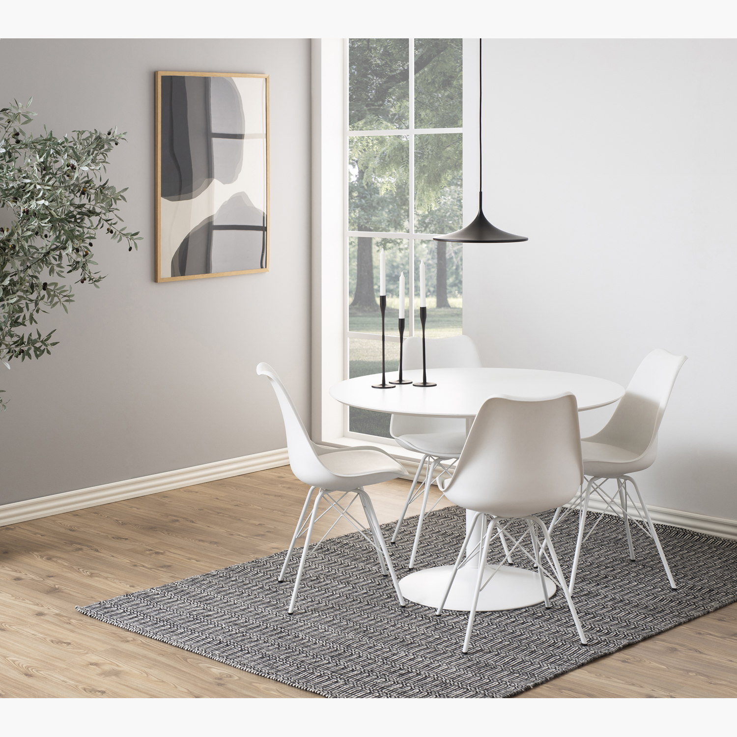 MESA COMEDOR FORM DESIGN MADRID METAL - 4