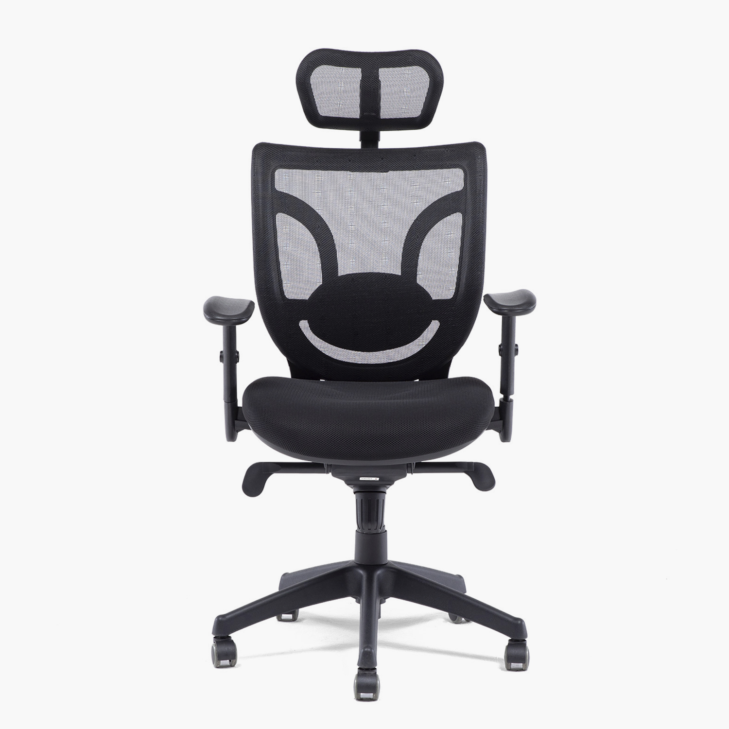 SILLA OFICINA FORM OFFICE NEGRO BLACK BASE NYLON C/CABECERO - 1