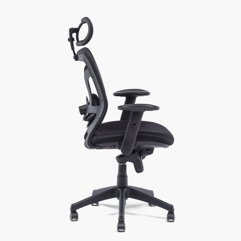 SILLA OFICINA FORM OFFICE NEGRO BLACK BASE NYLON C/CABECERO - 3