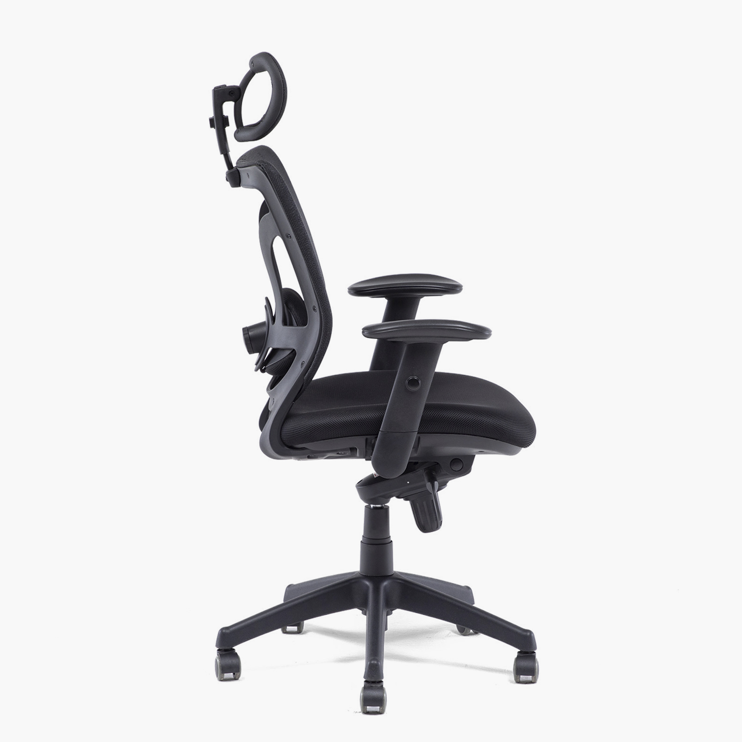 SILLA OFICINA FORM OFFICE NEGRO BLACK BASE NYLON C/CABECERO - 3