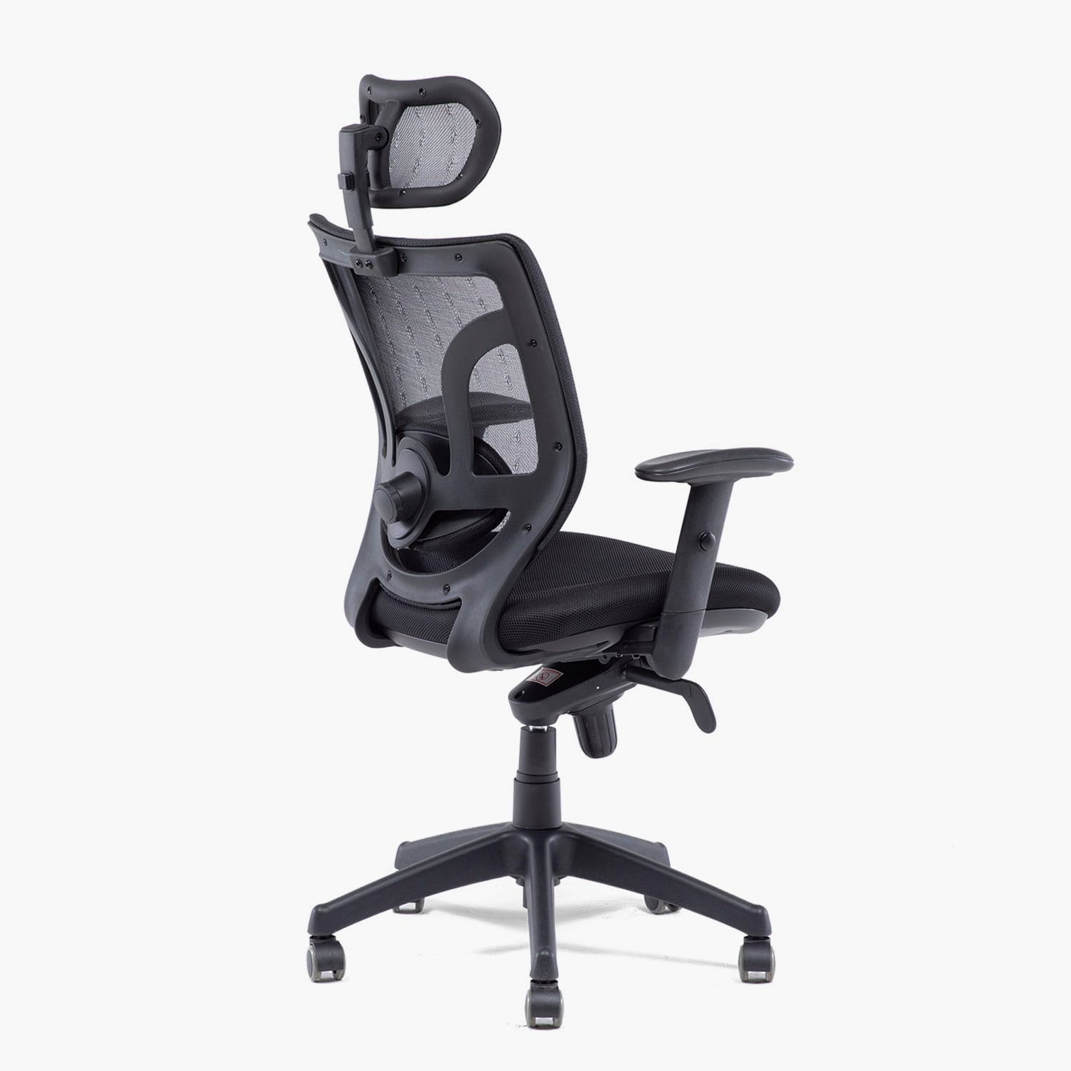 SILLA OFICINA FORM OFFICE NEGRO BLACK BASE NYLON C/CABECERO - 4