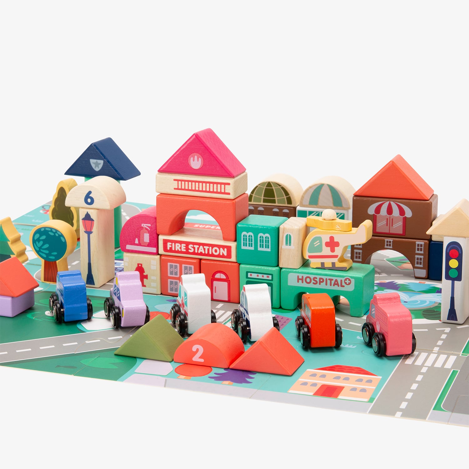 BLOQUES DE CONSTRUCCIÓN FORM DESIGN MULTICOLOR INFANTIL SANTIAGO FORM - 1