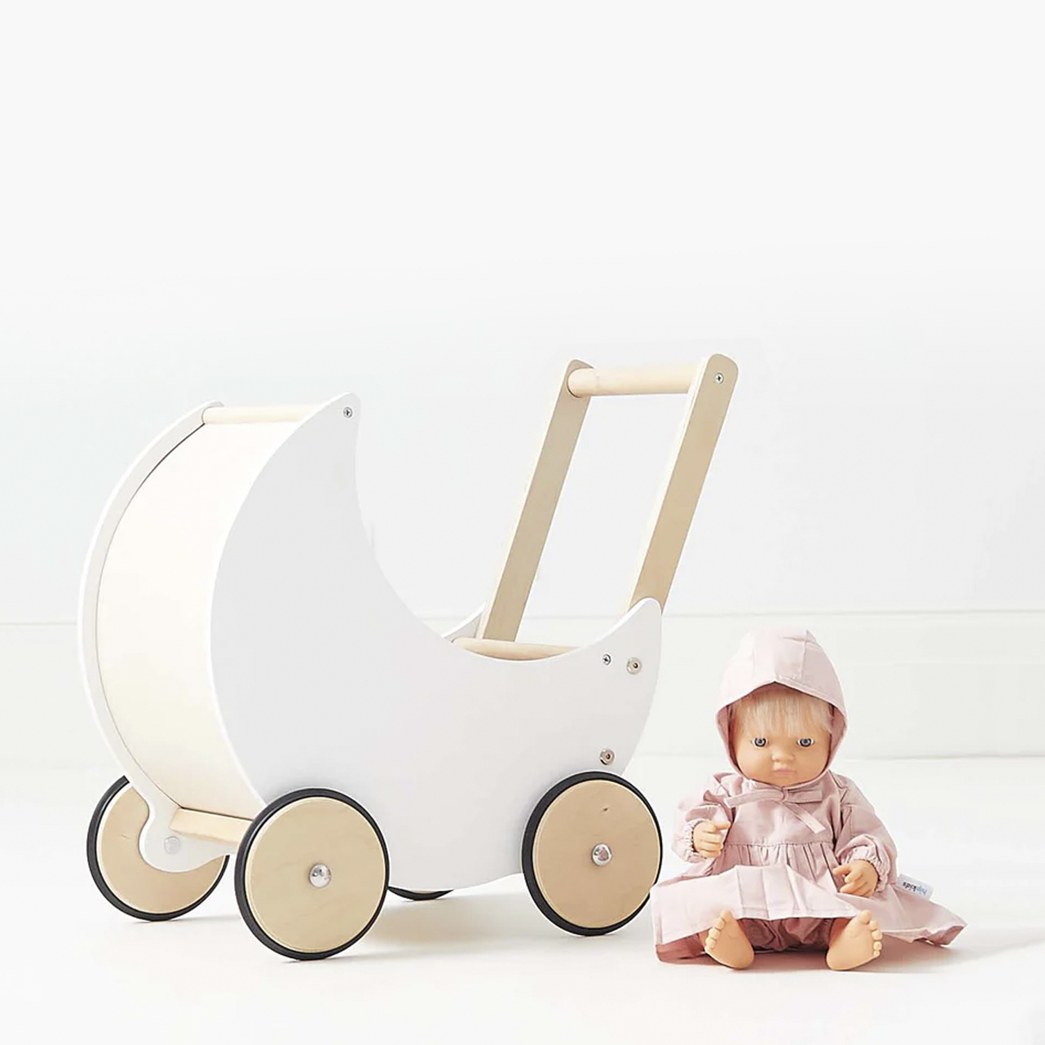 COCHE PARA MUÑECAS FORM DESIGN BLANCO SAMANTA INFANTIL DE MADERA FORM - 7