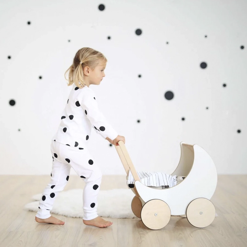 COCHE PARA MUÑECAS FORM DESIGN BLANCO SAMANTA INFANTIL DE MADERA FORM - 8