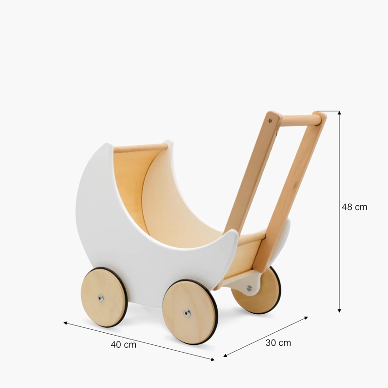 COCHE PARA MUÑECAS FORM DESIGN BLANCO SAMANTA INFANTIL DE MADERA FORM - 9