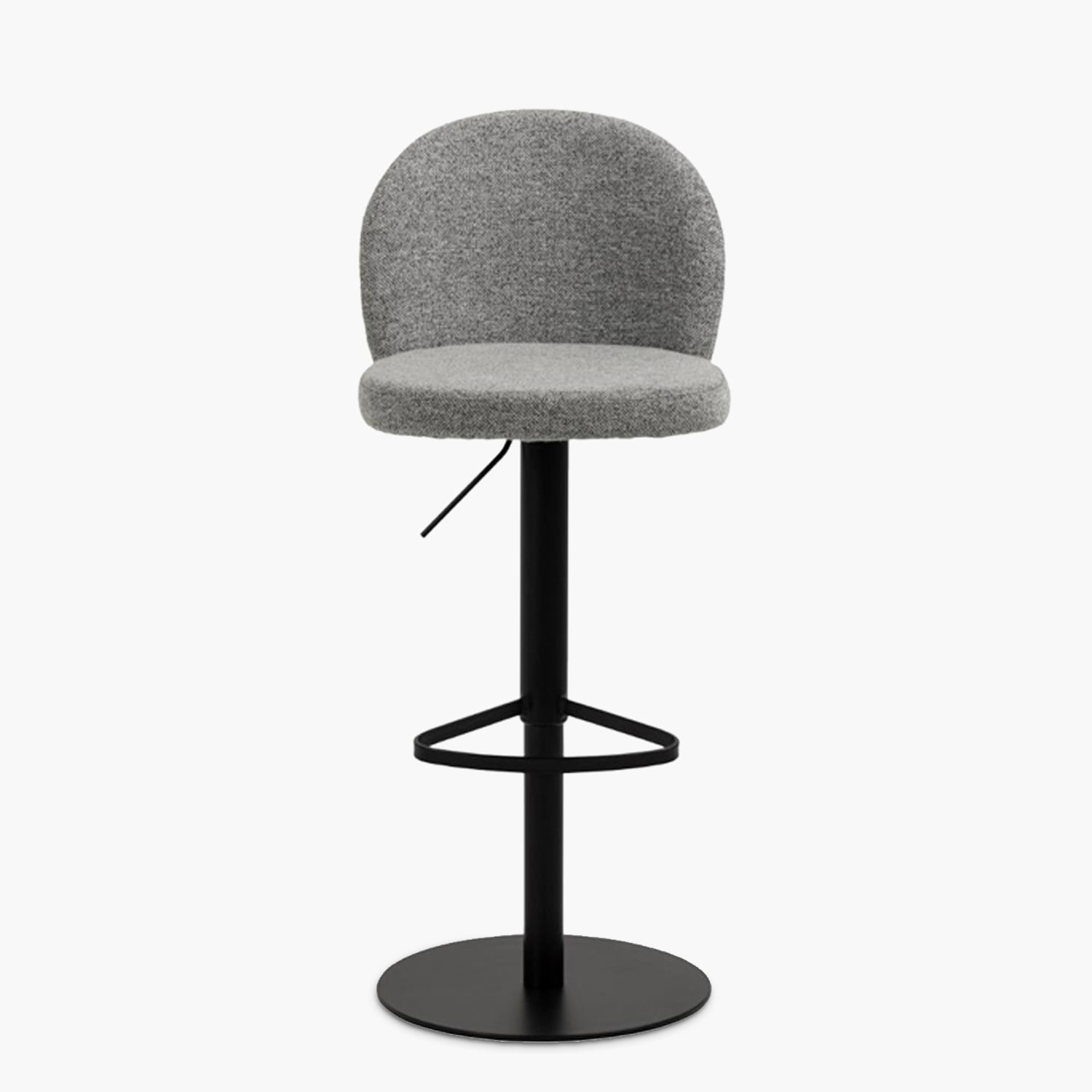 TABURETE TAPIZ PASCALE GRIS FORM - 1