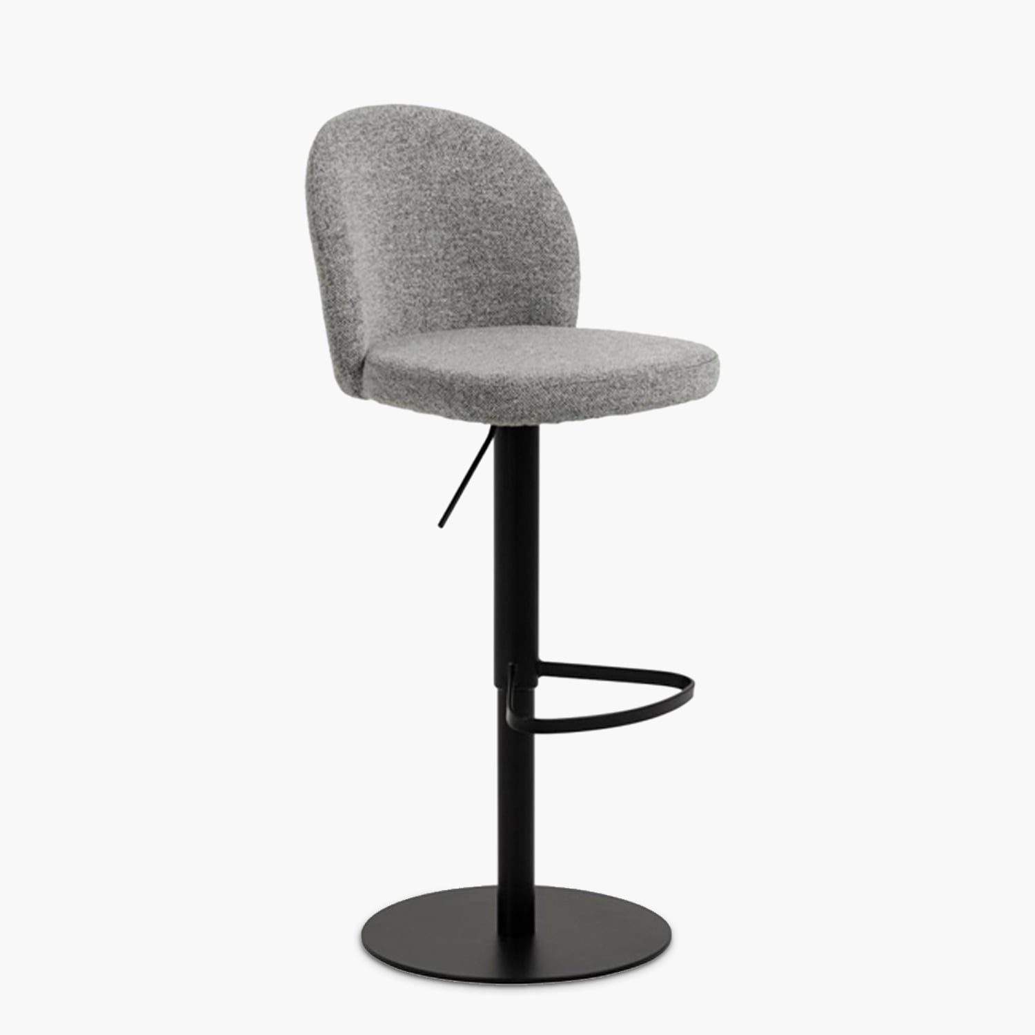 TABURETE TAPIZ PASCALE GRIS FORM - 3