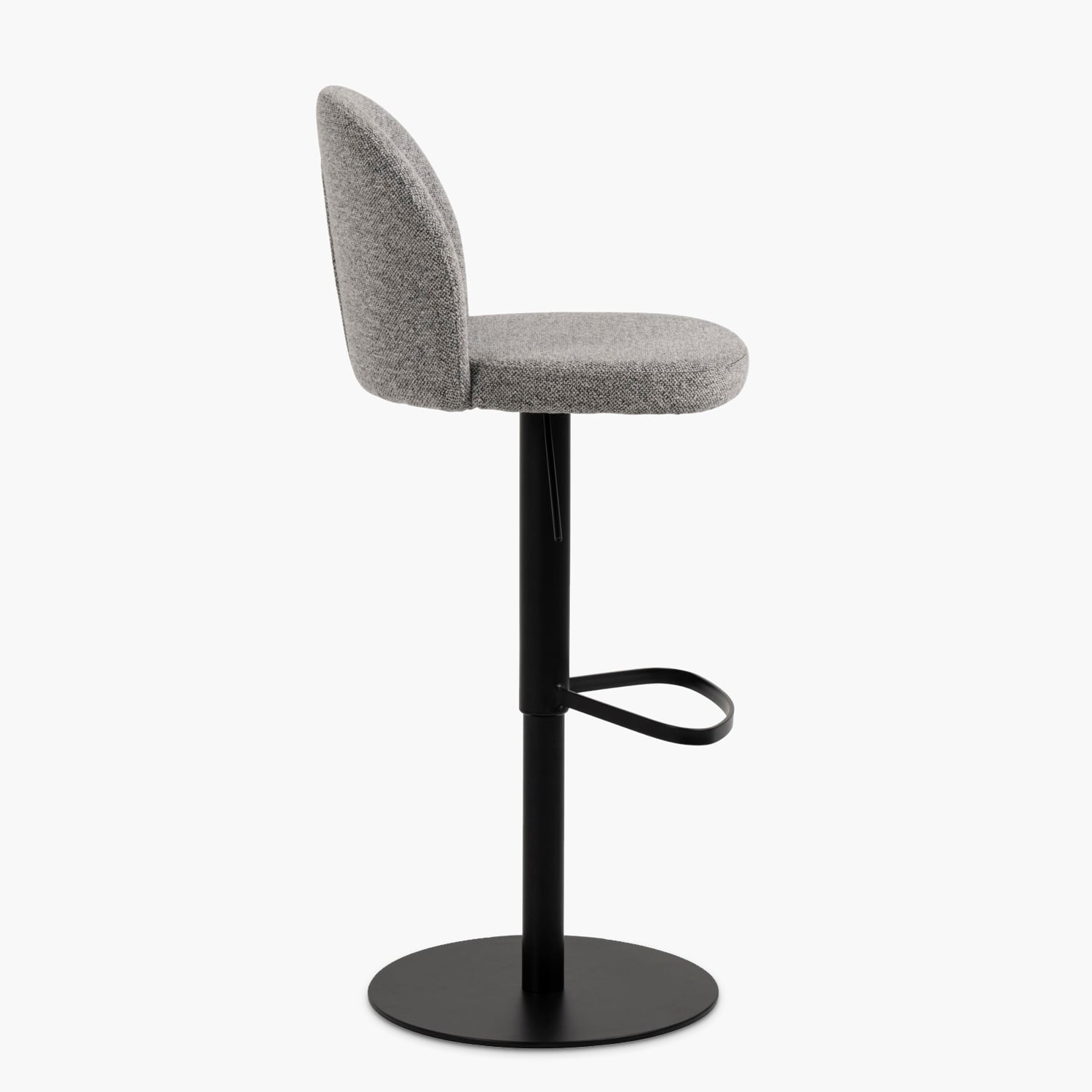 TABURETE TAPIZ PASCALE GRIS FORM - 4