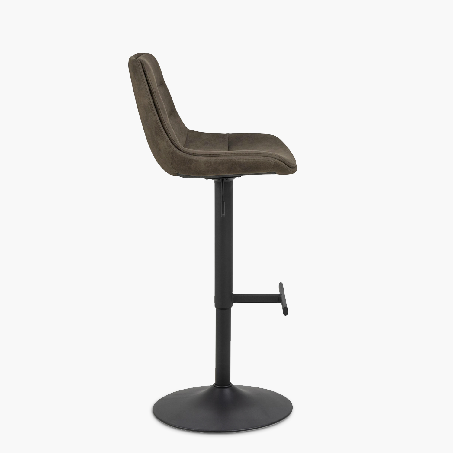 TABURETE TAPIZ ALBERT GRIS FORM - 4