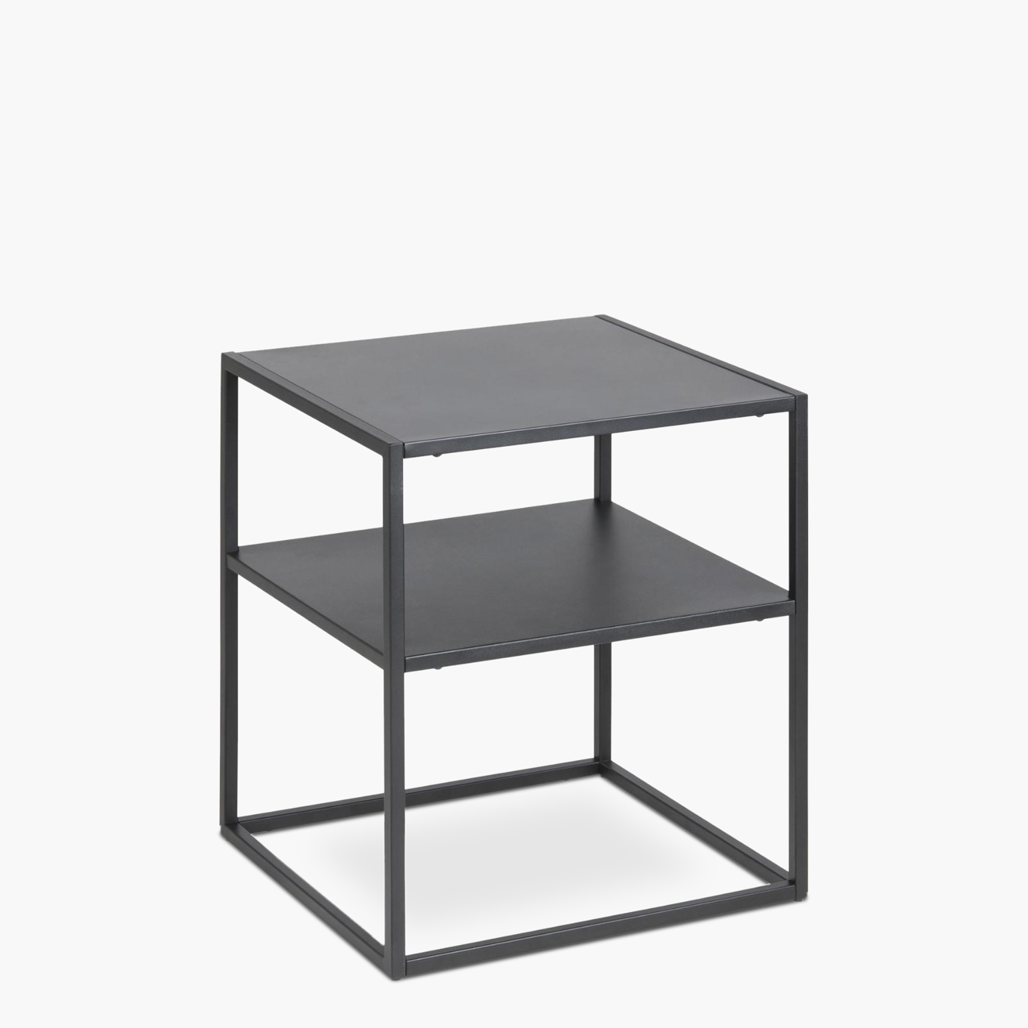MESA LATERAL FORM DESIGN NEWTON CON REPISA NEGRO ACERO - 3