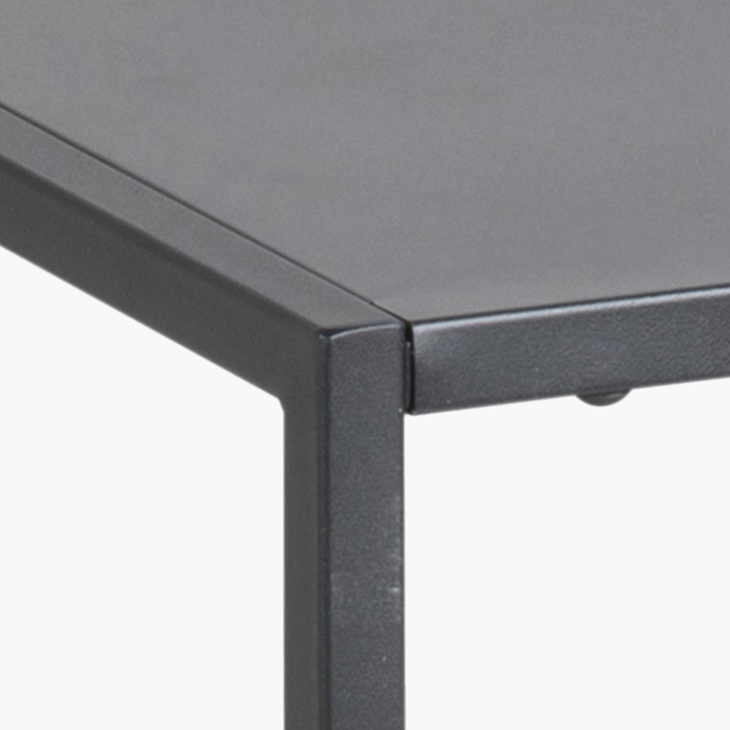 MESA LATERAL FORM DESIGN NEWTON CON REPISA NEGRO ACERO - 4