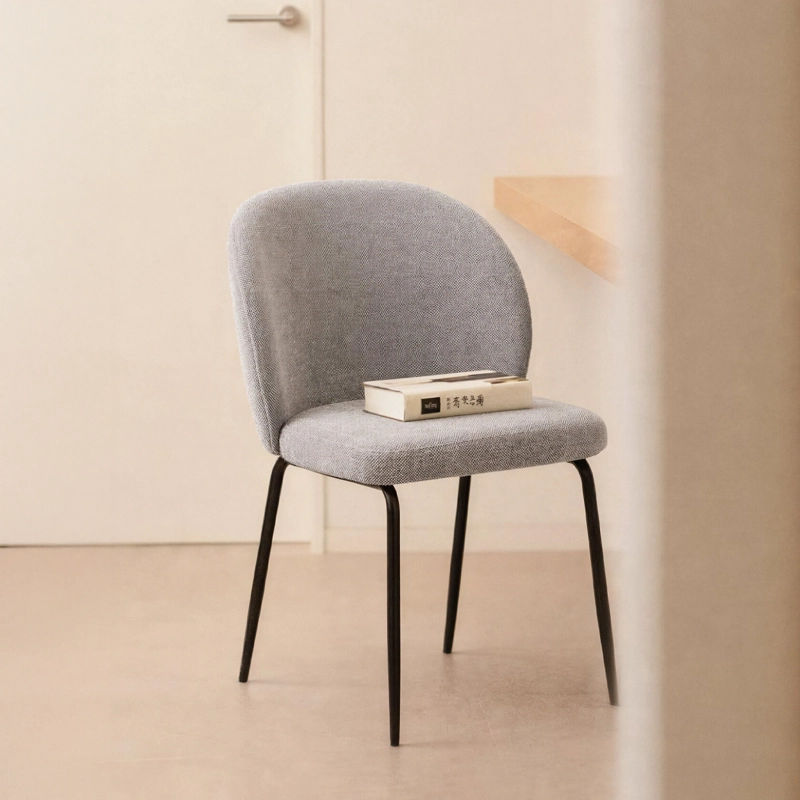 SILLA FORM DESIGN GRIS TAPIZ PASCALE - 2