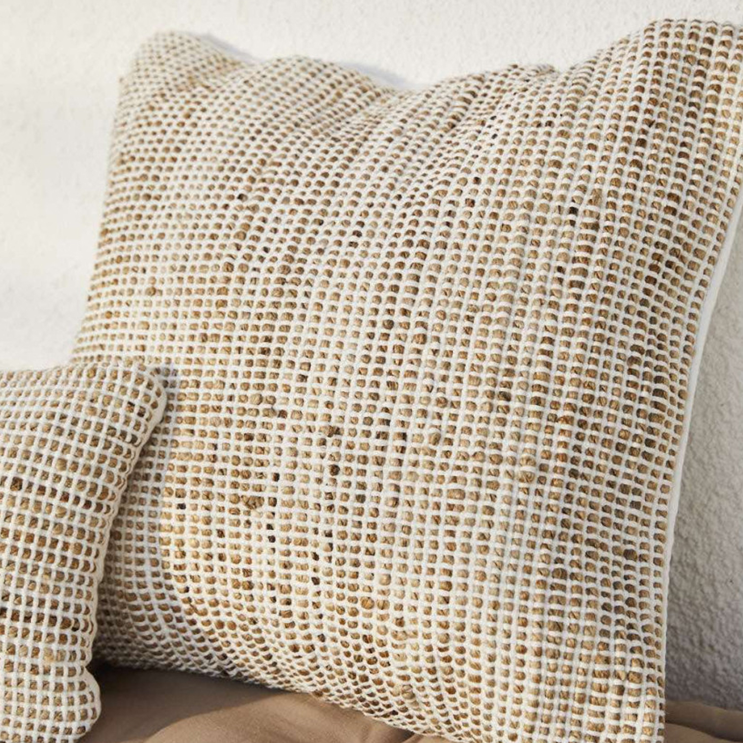FUNDA COJÍN CALMA HOUSE WEST 60 X 60 CM BLANCO - 2