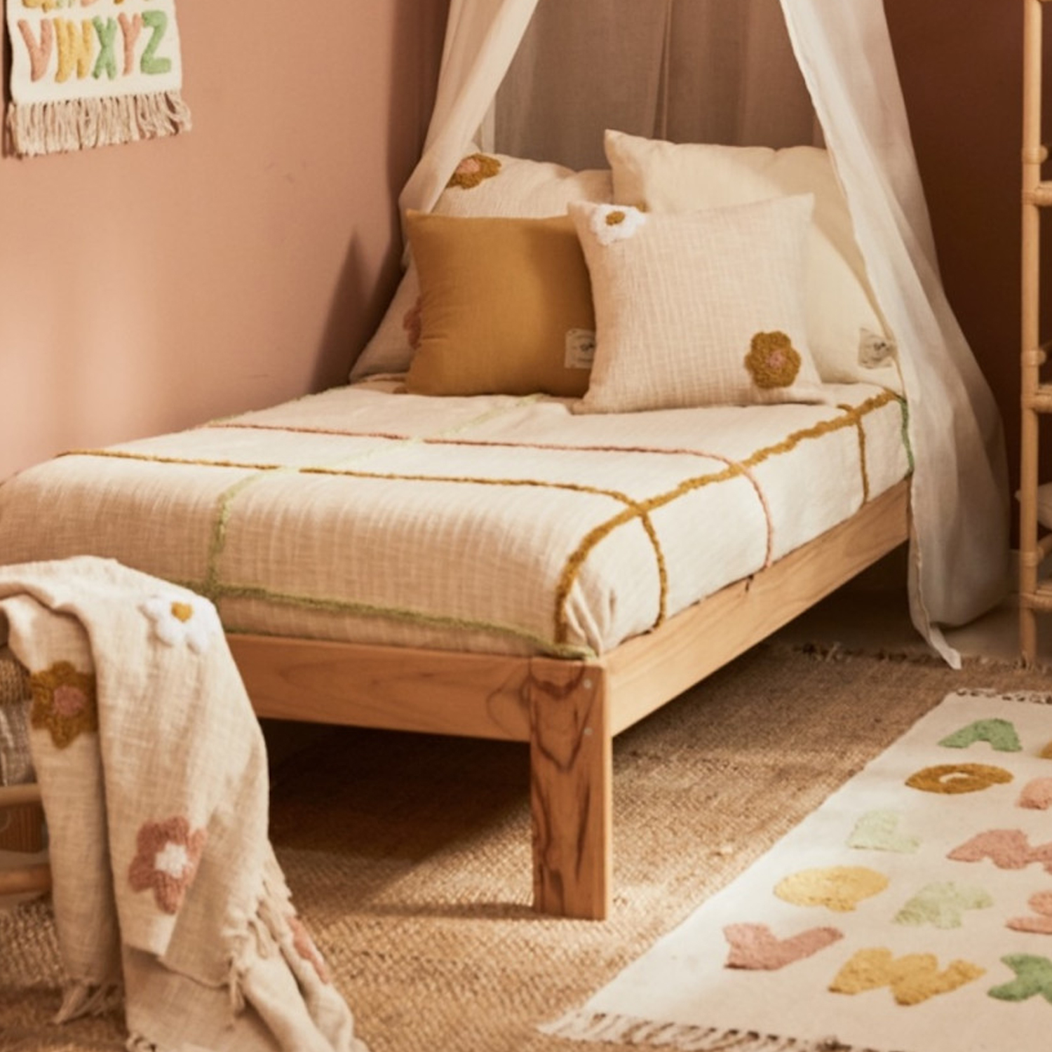 CUBRECAMA CALMA HOUSE PRATO 260 X 180 CM ALGODÓN MULTICOLOR - 5