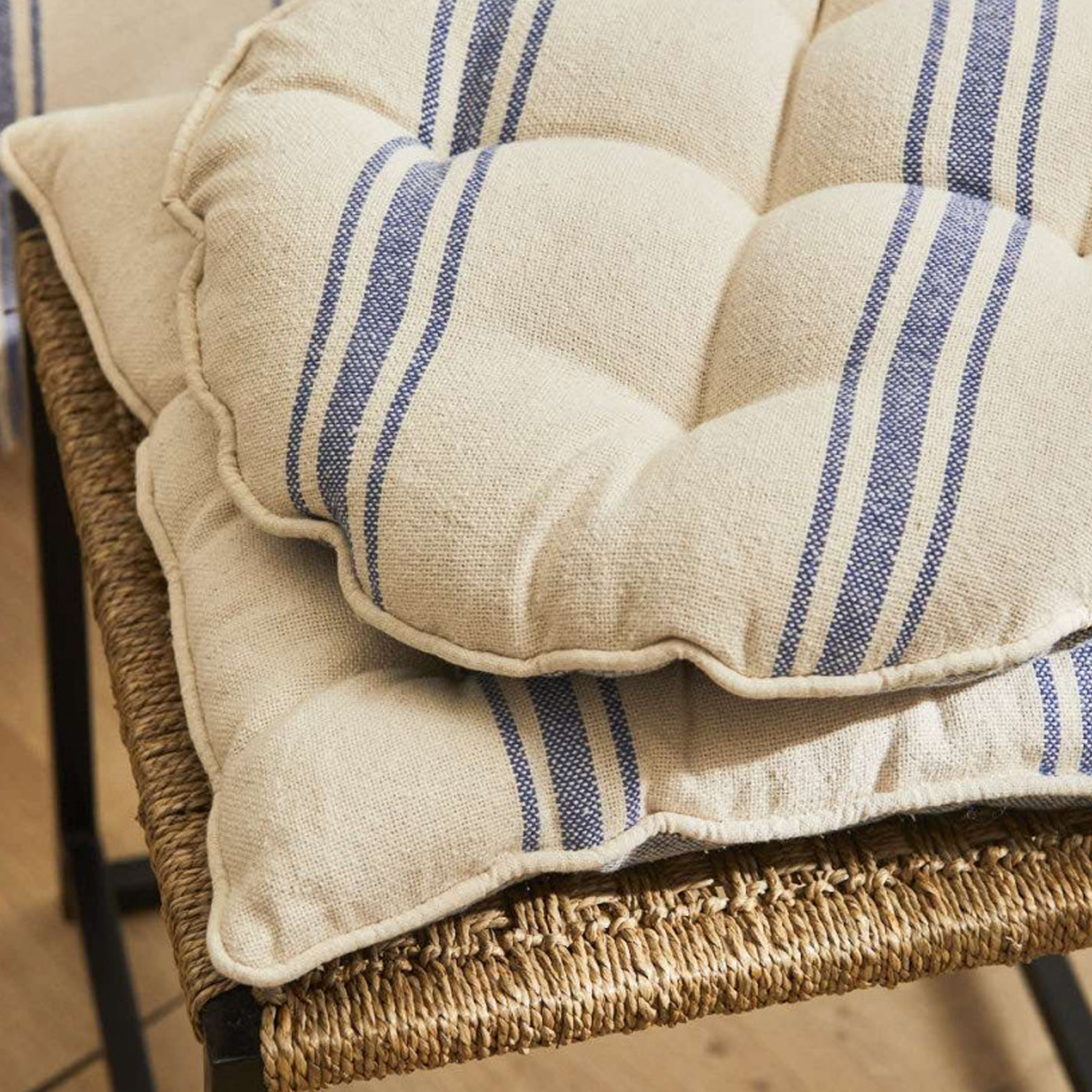COJÍN CALMA HOUSE SILLA BARI 40 X 40 CM AZUL - 5