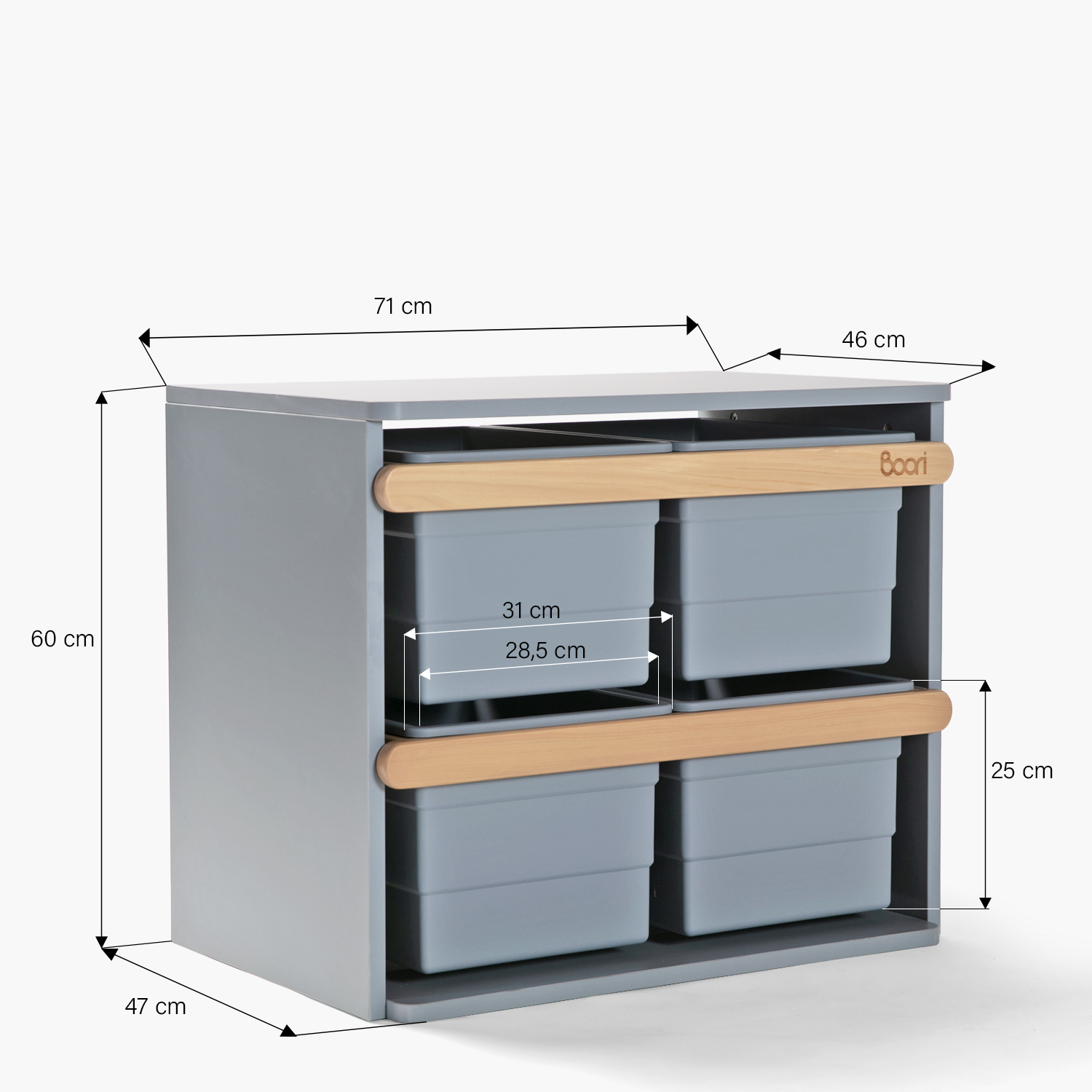 ORGANIZADOR FORM DESIGN INFANTIL TIDY CELESTE MADERA - 6