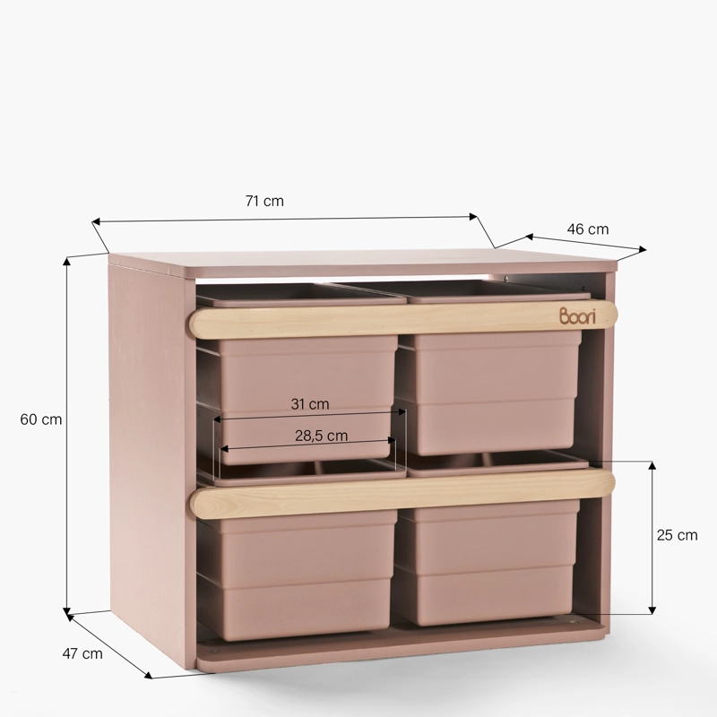 ORGANIZADOR FORM DESIGN INFANTIL TIDY ROSADO MADERA - 7