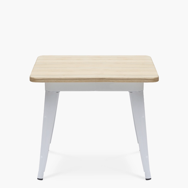 MESA FORM DESIGN INFANTIL BECCA NATURA/BLANCO METAL - 1