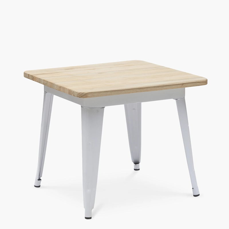 MESA FORM DESIGN INFANTIL BECCA NATURA/BLANCO METAL - 3