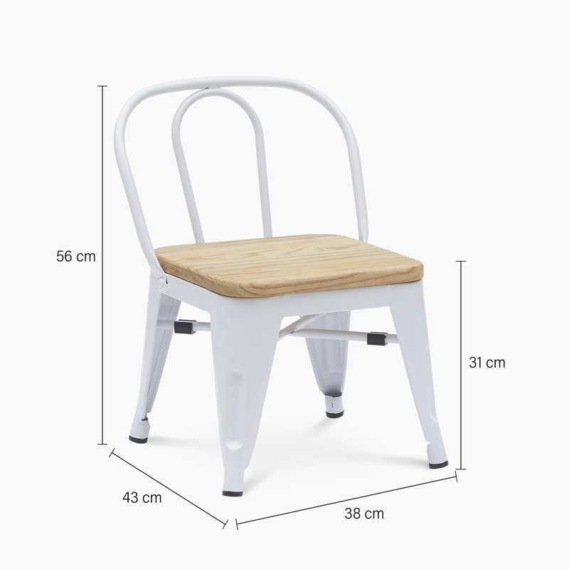 SILLA INFANTIL BECCA NATURA/BLANCO FORM - 6