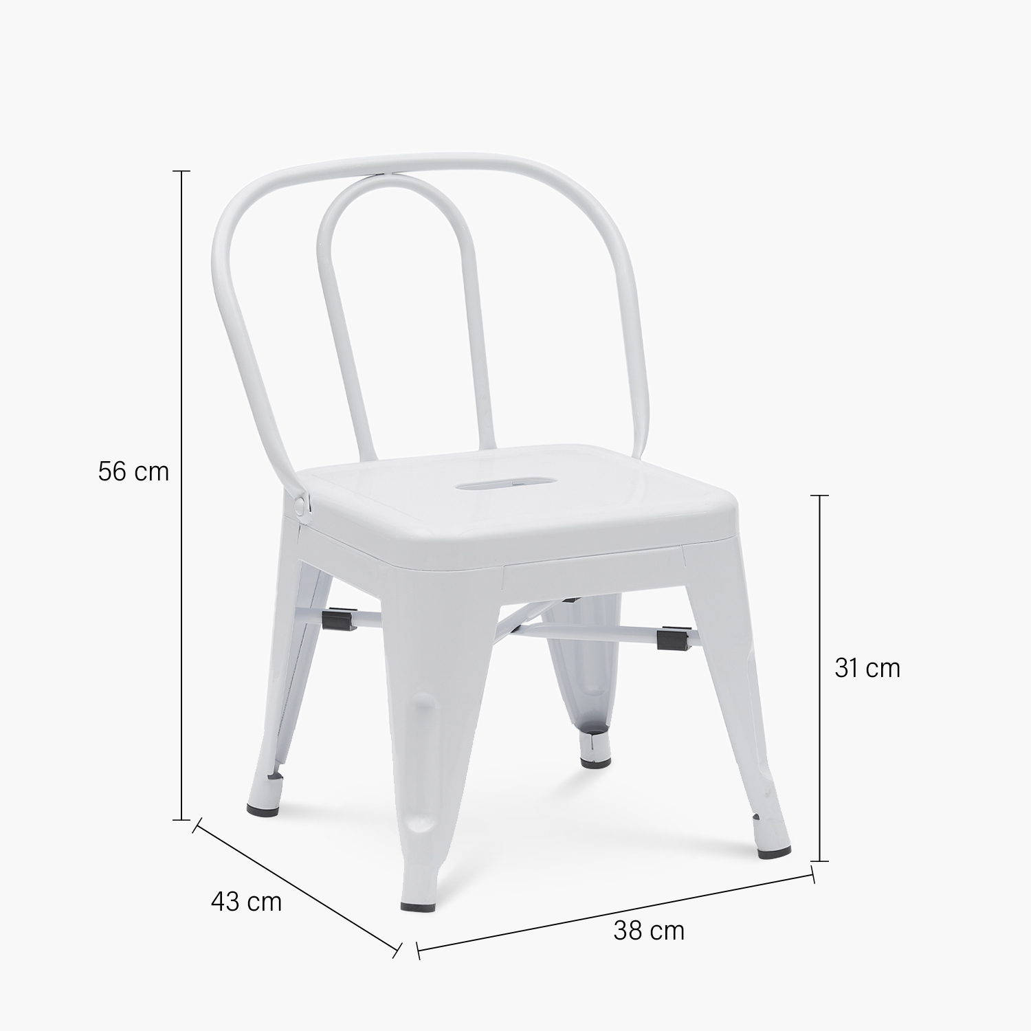 SILLA INFANTIL ARIA BLANCO FORM - 6