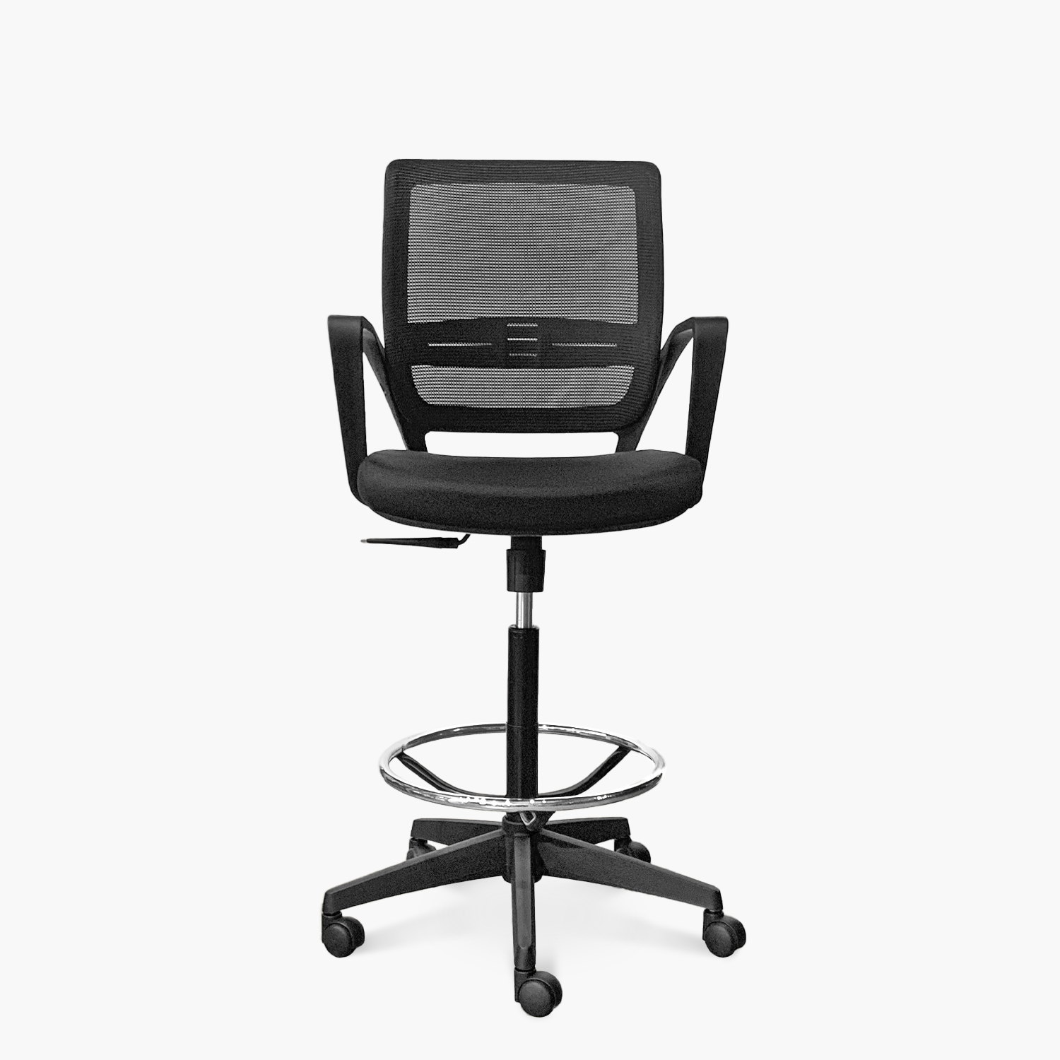 SILLA OFICINA FORM OFFICE NEGRO JOB CON ARO CAJERO - 1