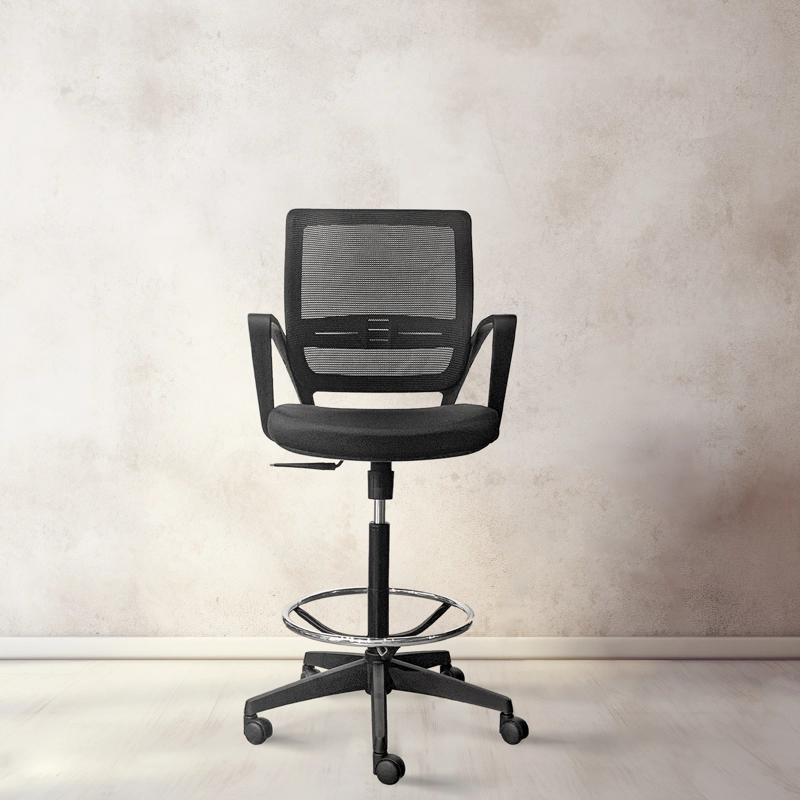 SILLA OFICINA FORM OFFICE NEGRO JOB CON ARO CAJERO - 2