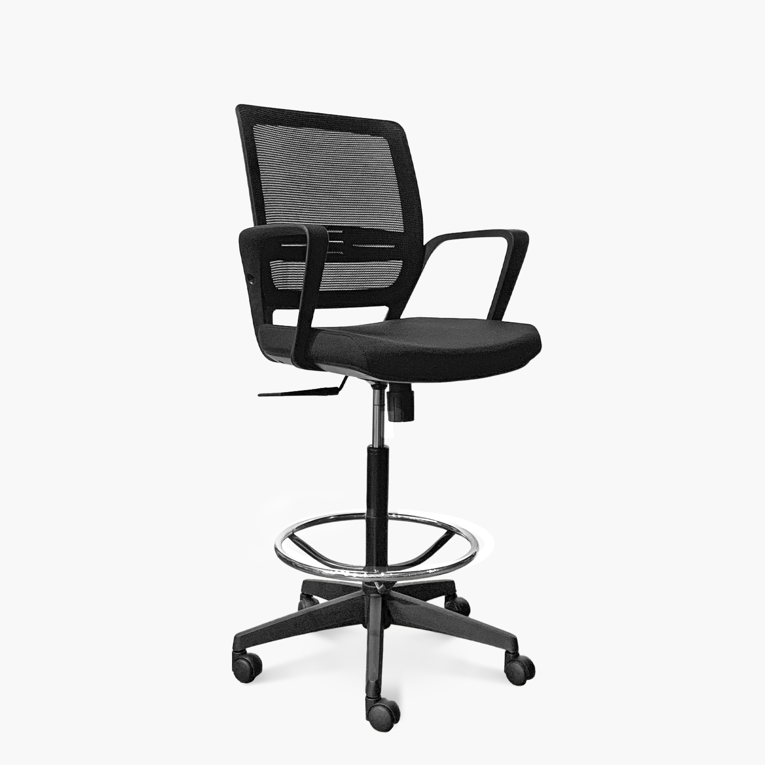 SILLA OFICINA FORM OFFICE NEGRO JOB CON ARO CAJERO - 3
