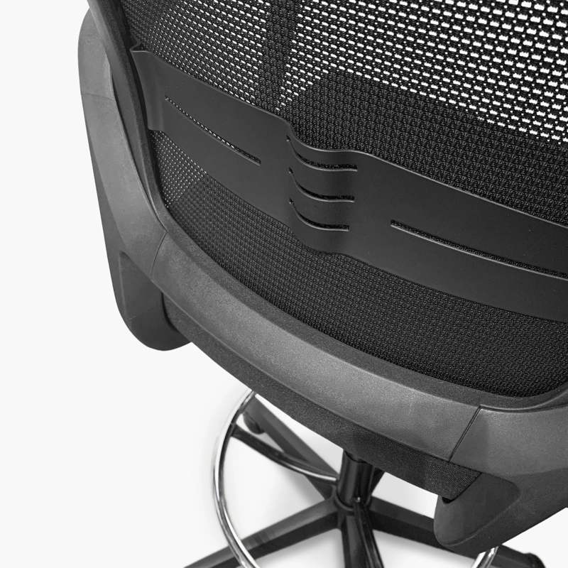 SILLA OFICINA FORM OFFICE NEGRO JOB CON ARO CAJERO - 6