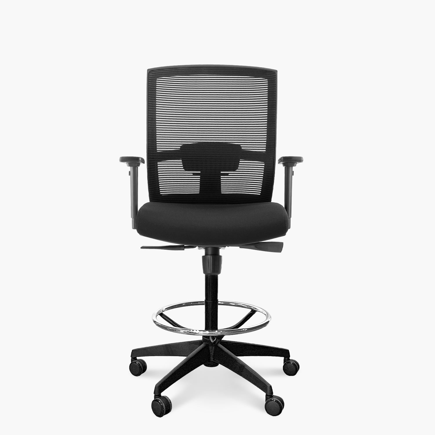 SILLA OFICINA FORM OFFICE NEGRO TAYLOR CON ARO CAJERO - 1
