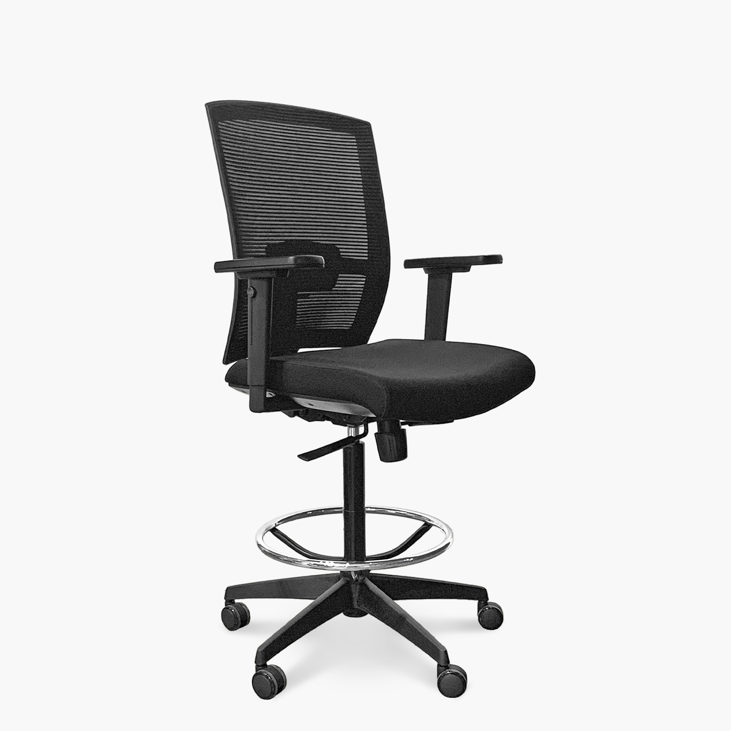 SILLA OFICINA FORM OFFICE NEGRO TAYLOR CON ARO CAJERO - 2