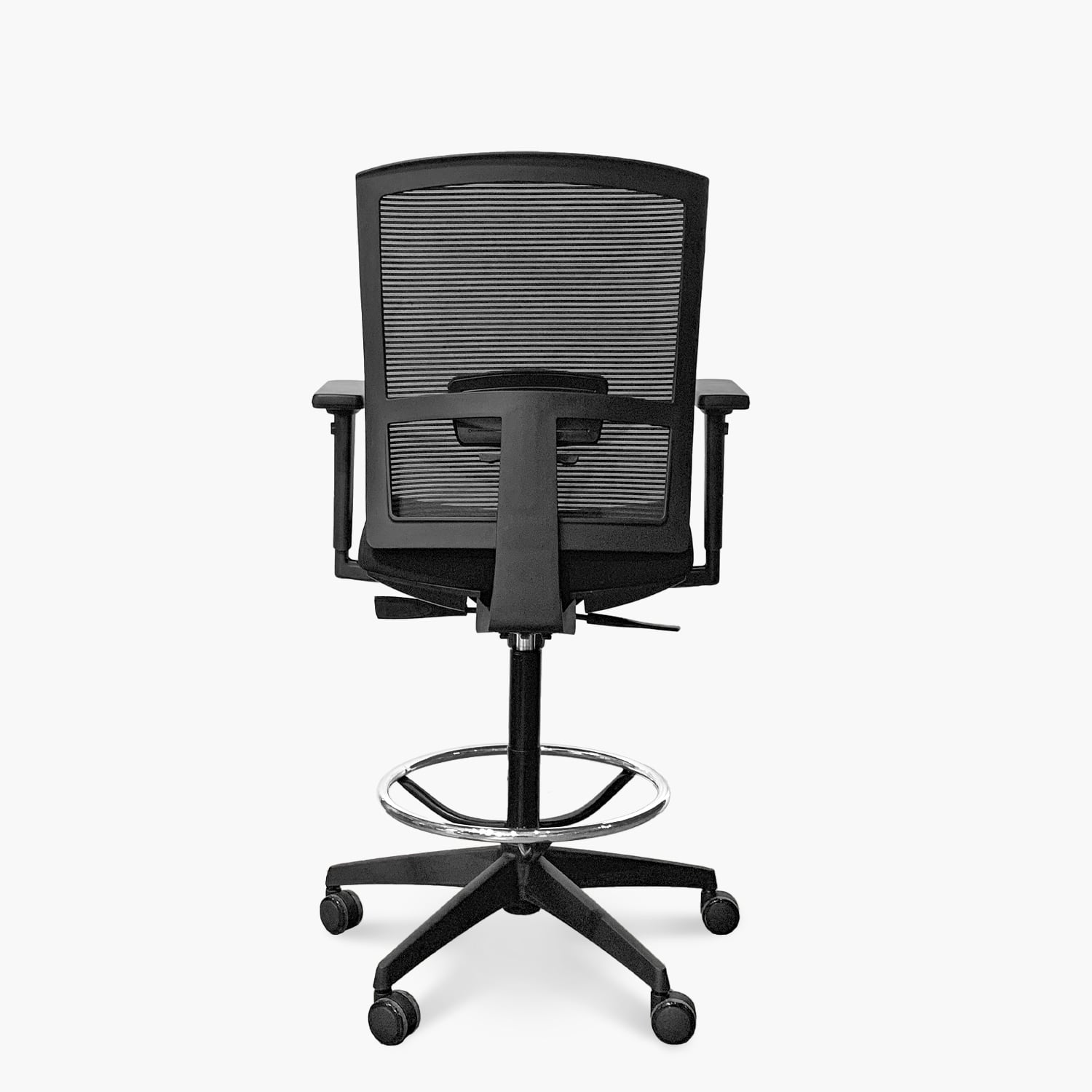 SILLA OFICINA FORM OFFICE NEGRO TAYLOR CON ARO CAJERO - 4