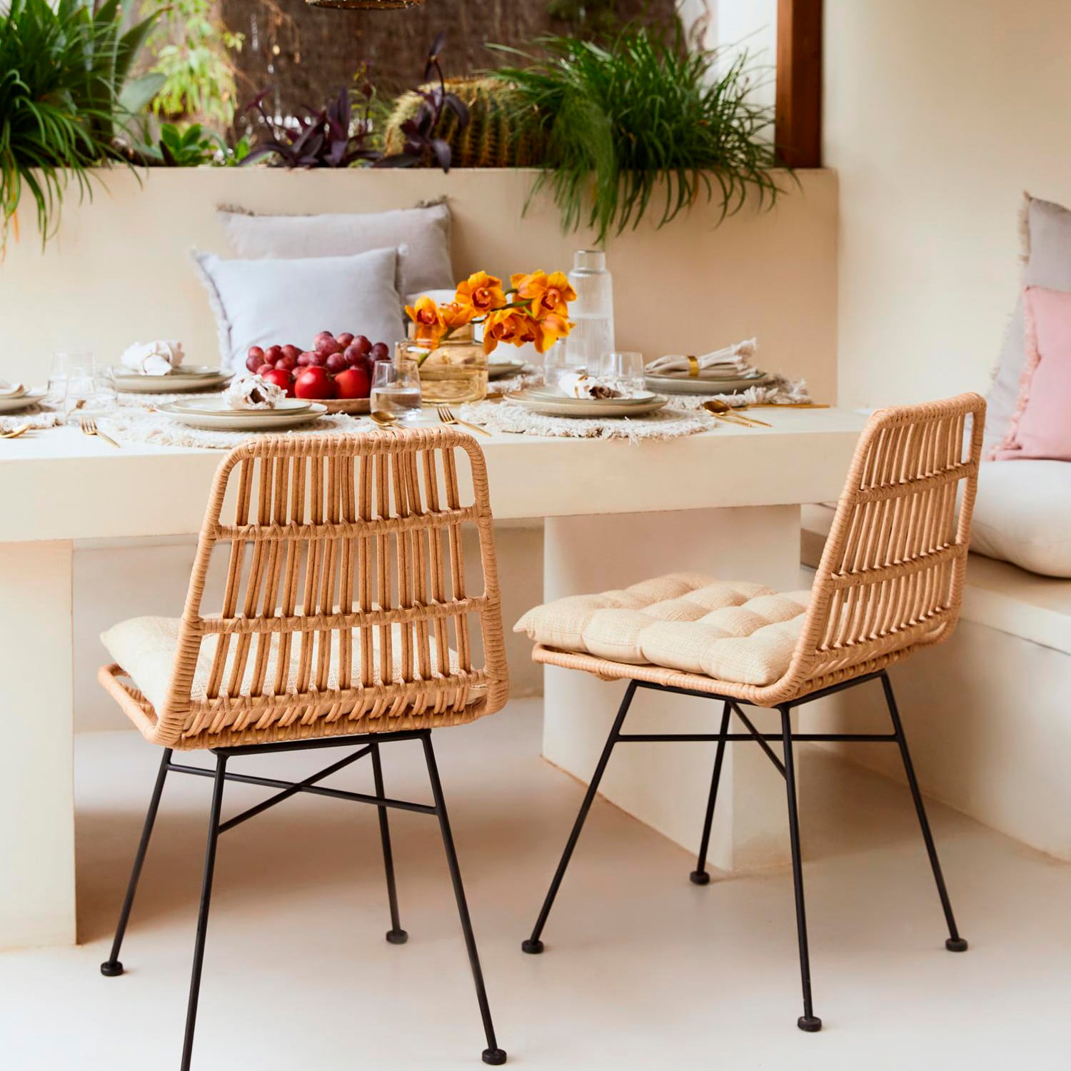 SILLA COMEDOR TERRAZA RATAN CRETA FORM - 2