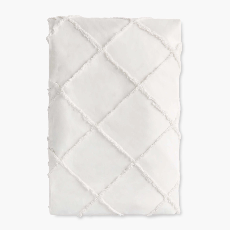 CUBRECAMA CALMA HOUSE ALGODON BLANCO LISO ROYAL2 180X260