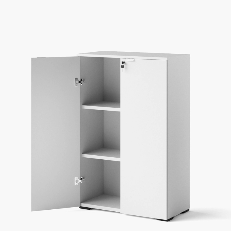 GABINETE FORM OFFICE ACERO 2 PUERTAS BLANCO OFICINA MEDIO SPACE - 3