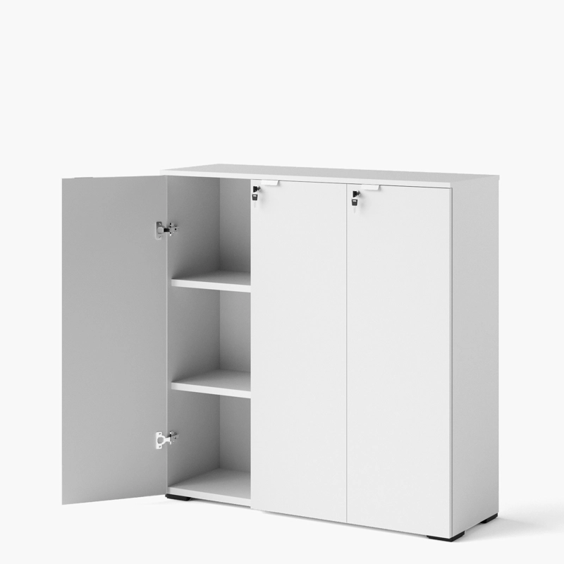 GABINETE FORM OFFICE ACERO 3 PUERTAS BLANCO OFICINA MEDIO SPACE 120 - 4