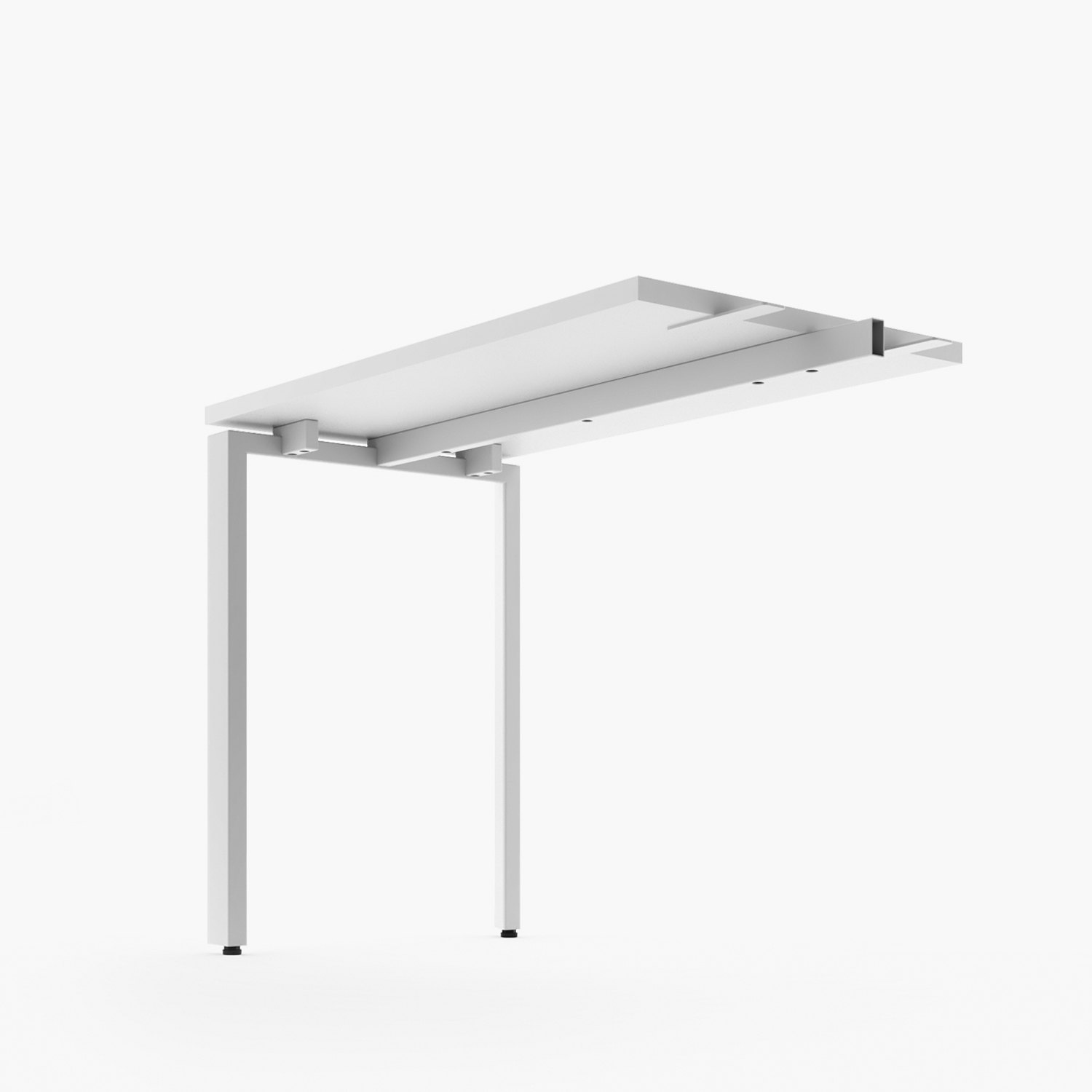LATERAL ESCRITORIO FORM OFFICE SPACE 50X90 ACERO - 2