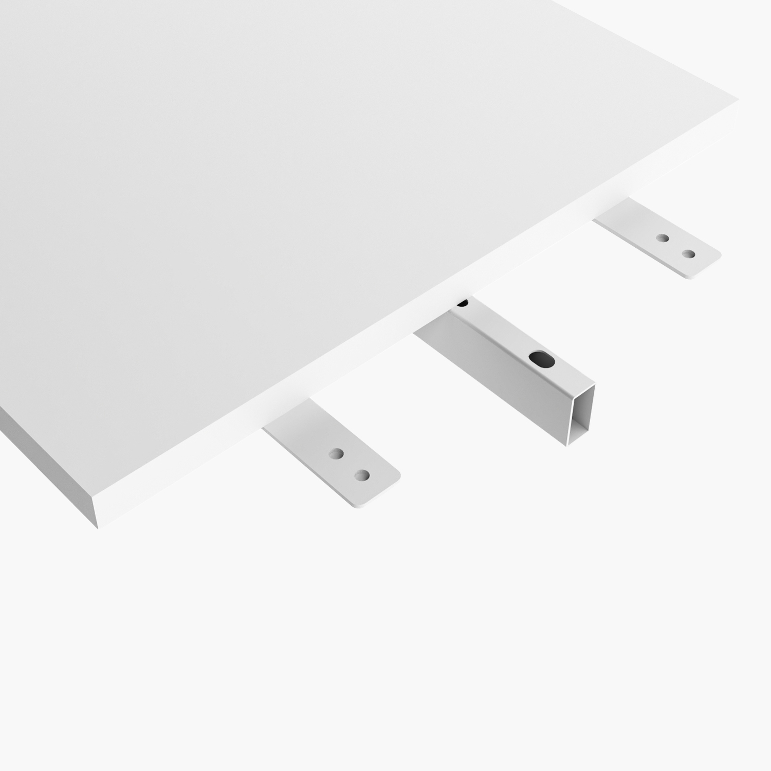 LATERAL ESCRITORIO FORM OFFICE SPACE 50X90 ACERO - 3