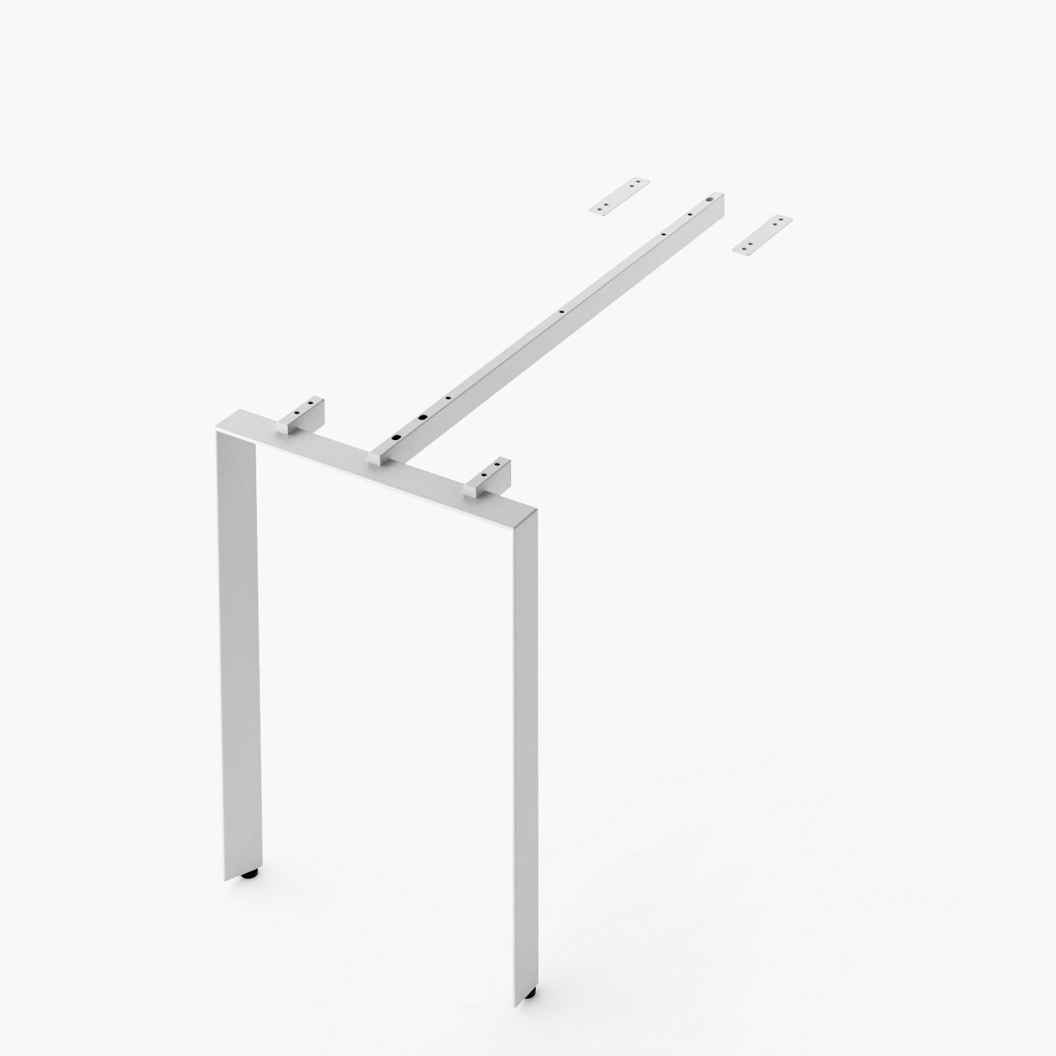 LATERAL ESCRITORIO FORM OFFICE SPACE 50X90 ACERO - 4