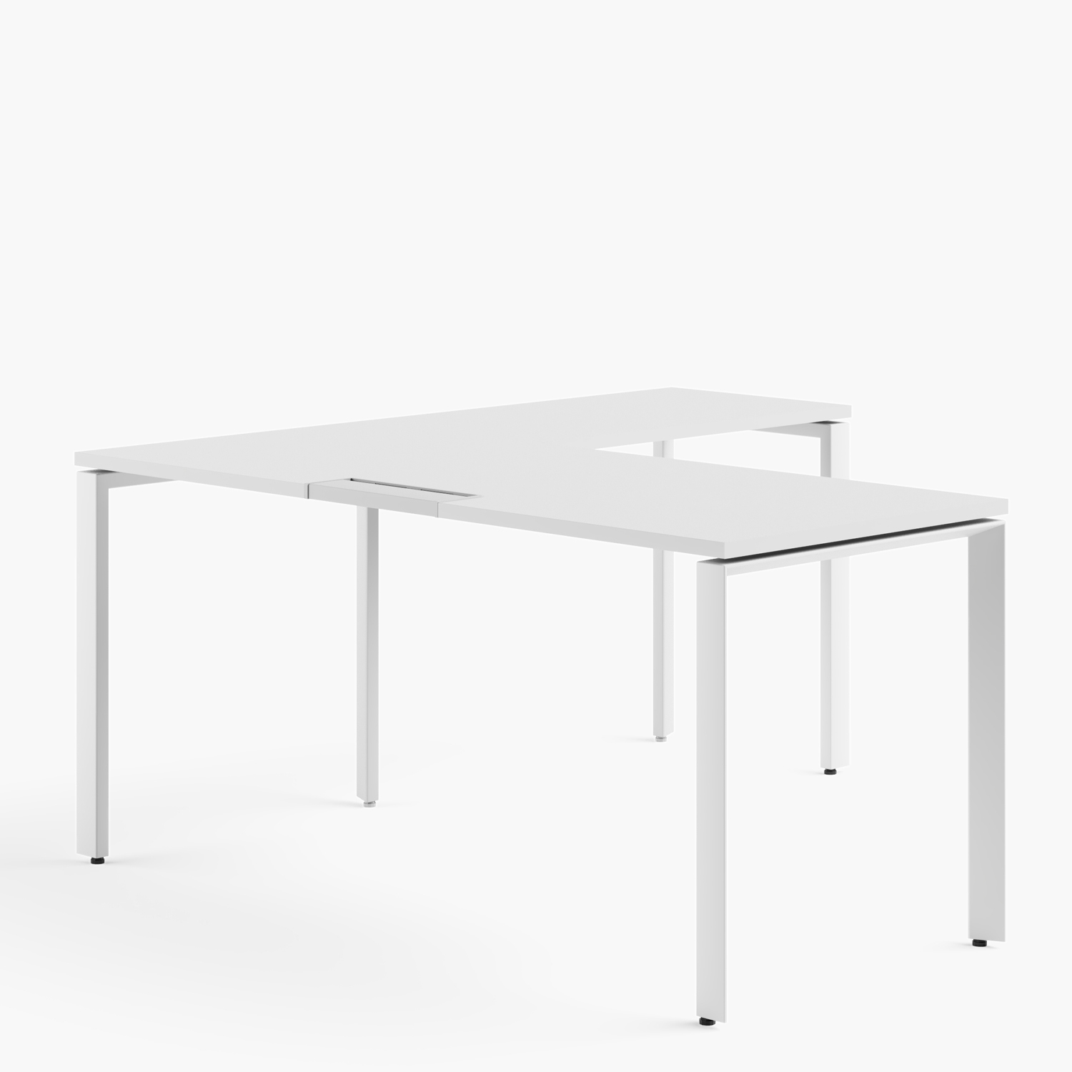 LATERAL ESCRITORIO FORM OFFICE SPACE 50X90 ACERO - 5