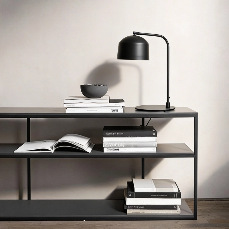 LAMPARA DE MESA ALESO NEGRO FORM - 2