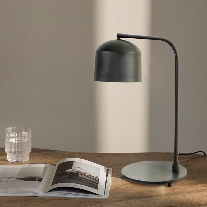 LAMPARA DE MESA ALESO NEGRO FORM - 9