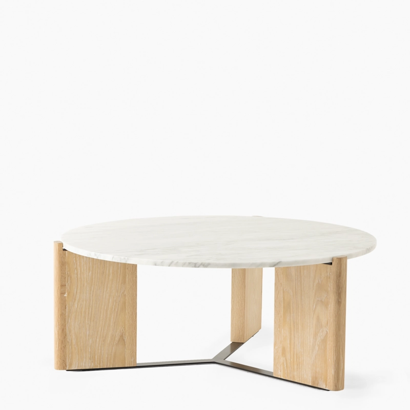 MESA DE CENTRO FORM DESIGN DOMENICO MÁRMOL MADERA - 1