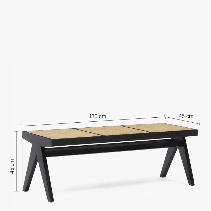 BANQUETA MADERA PIERRE NEGRO FORM - 8