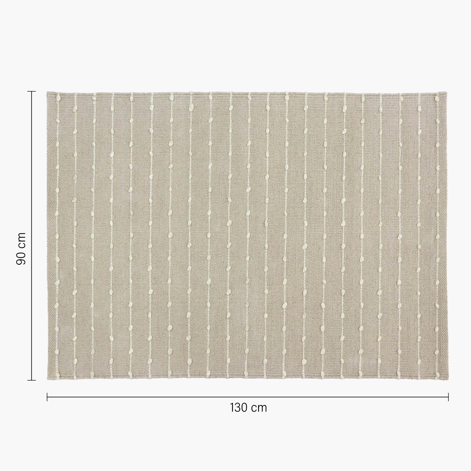 ALFOMBRA MILA 90X130 BEIGE FORM - 7